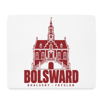 Bolsward Boalsert Friesland Rathaus Hoodie, Shirt - Mousepad (Querformat) - Weiß - Vorne