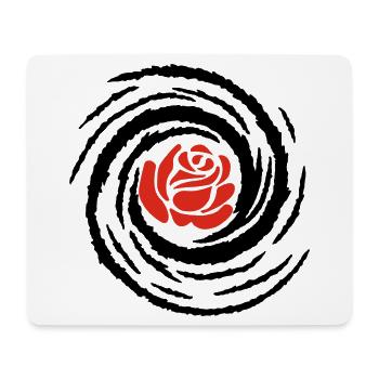 Galaktisches Pink (Schwarz) - Mousepad (Querformat) - Weiß - Vorne