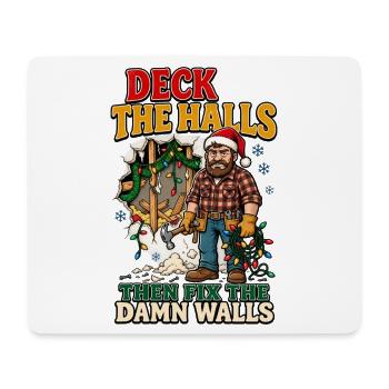 Dekoriere die Flure und repariere dann die Wände - Mousepad (Querformat) - Weiß - Vorne