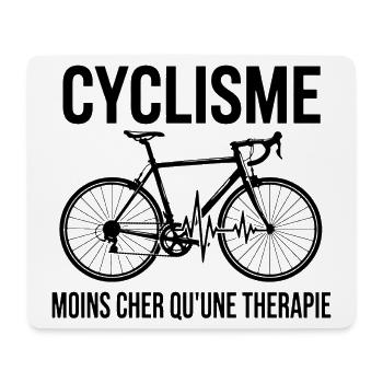 Radfahren, Radfahren, Radfahren, Fahrrad - Mousepad (Querformat) - Weiß - Vorne