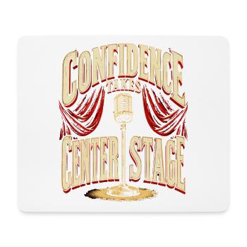 Burlesque Confidence Takes Center Stage - Mousepad (Querformat) - Weiß - Vorne