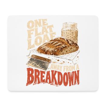 Sauerteig Bäcker Brot Backen - Mousepad (Querformat) - Weiß - Vorne