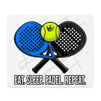 Padel, Padel-Sport, Padel-Humor - Mousepad (Querformat) - Weiß - Vorne
