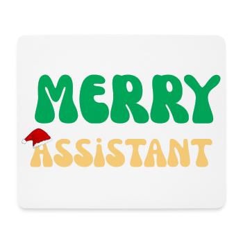 Frohe Assistenten-Weihnachten Virtuelles PA-Büro-Geschenk - Mousepad (Querformat) - Weiß - Vorne