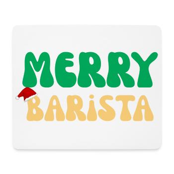 Frohe Barista Weihnachtspullover Kaffeemaschine Geschenk - Mousepad (Querformat) - Weiß - Vorne