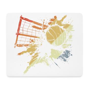 Volleyball Vintage Look - Mousepad (Querformat) - Weiß - Vorne