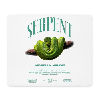 Green Tree Python Modern Reptile Keeper Streetwear - Mousepad (Querformat) - Weiß - Vorne