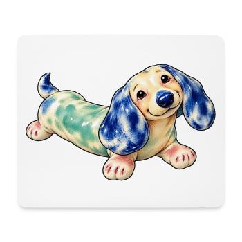 Piesek_SpokoLoko - Mousepad (Querformat) - Weiß - Vorne