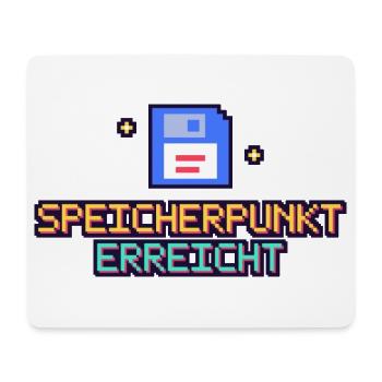 Floppy Pixel Speicherpunk - Mousepad (Querformat) - Weiß - Vorne