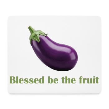 Gesegnet sei die Frucht – Spaß-Shirt! - Mousepad (Querformat) - Weiß - Vorne