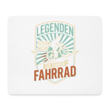 Legenden Altern Nicht Sie Fahren Fahrrad Rennrad - Mousepad (Querformat) - Weiß - Vorne