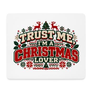 Trust Me I'm a Christmas Lover – Ugly Sweater - Mousepad (Querformat) - Weiß - Vorne