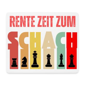 Rente Zeit Zum Schach Spruch - Mousepad (Querformat) - Weiß - Vorne