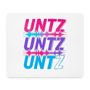 UNTZ UNTZ UNTZ Techno Raver Goa Trance Festival - Mousepad (Querformat) - Weiß - Vorne
