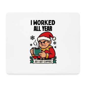 Grumpy Elf Kaffee-Realität - Mousepad (Querformat) - Weiß - Vorne