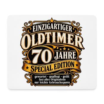 Einzigartiger Oldtimer 70 Jahre 70 Geburtstag - Mousepad (Querformat) - Weiß - Vorne