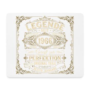 Legende seit 1966 Geburtstag Jahrgang 1966 T-Shirt - Mousepad (Querformat) - Weiß - Vorne