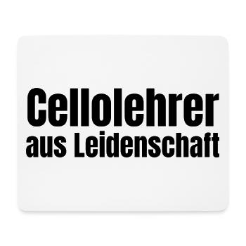 Cellolehrer aus Leidenschaft Cello Geschenk - Mousepad (Querformat) - Weiß - Vorne