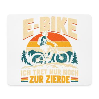 Pedelec - Mousepad (Querformat) - Weiß - Vorne