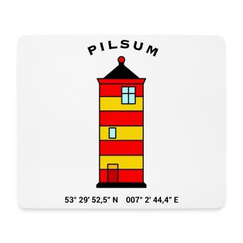 Leuchtturm Pilsum Krummhörn - Insel Nordsee Meer - Mousepad (Querformat) - Weiß - Vorne