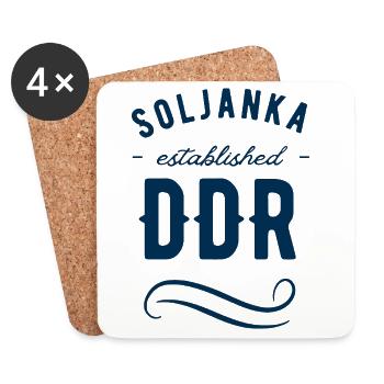 Soljanka DDR Legacy - Untersetzer (4er-Set) - Weiß - Vorne