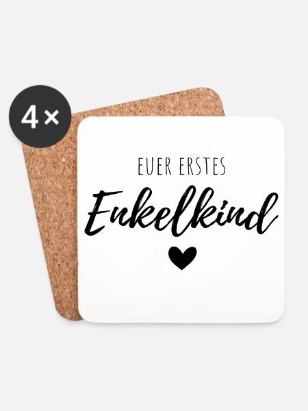 Euer erstes Enkelkind - Untersetzer (4er-Set) - Weiß