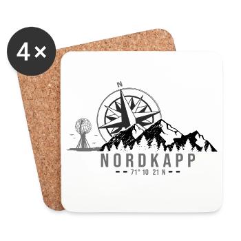 NordKapp Nord Nordkap - Untersetzer (4er-Set) - Weiß - Vorne
