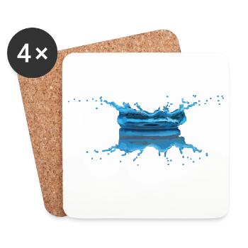 Water drop - Coasters (set of 4) - white - Front