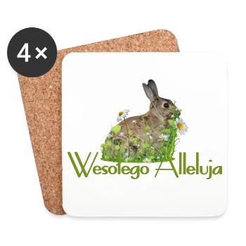 Frohe Ostern - Untersetzer (4er-Set) - Weiß - Vorne