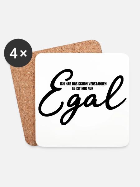 Egal - Untersetzer (4er-Set) - Weiß