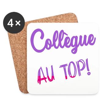 KOLLEGE - Untersetzer (4er-Set) - Weiß - Vorne