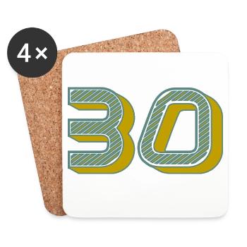 30 - Coasters (set of 4) - white - Front