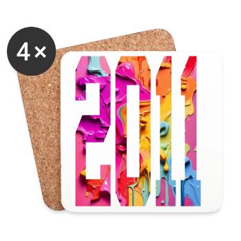 BUNT 15TH BIRTHDAY 2011 - Coasters (set of 4) - white - Front