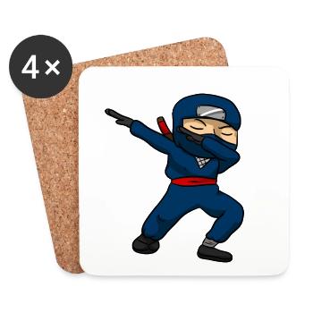 Ninja - Untersetzer (4er-Set) - Weiß - Vorne