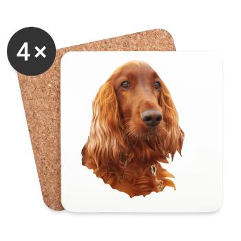 Irish Setter Red - Untersetzer (4er-Set) - Weiß - Vorne