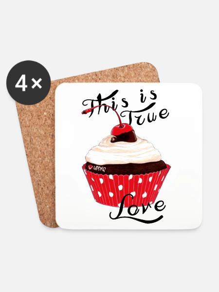 MUFFIN - Untersetzer (4er-Set) - Weiß