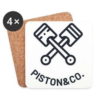 PISTON - CO - Coasters (set of 4) - white - Front