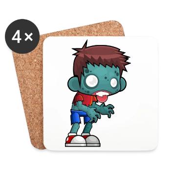 Zombie - Untersetzer (4er-Set) - Weiß - Vorne