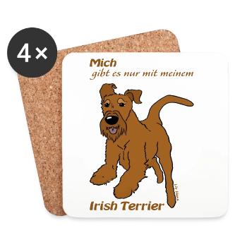 Mein Irish Terrier - Untersetzer (4er-Set) - Weiß - Vorne