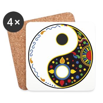 tao bunt - Untersetzer (4er-Set) - Weiß - Vorne