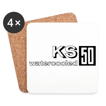 Zündapp KS 50 watercooled - Untersetzer (4er-Set) - Weiß - Vorne
