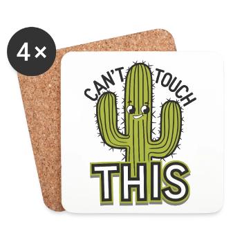 Can't Touch This - Coasters (set of 4) - white - Front