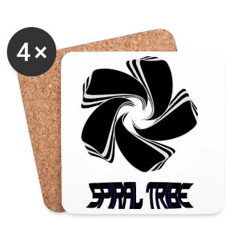 Spiral Tribe - Untersetzer (4er-Set) - Weiß - Vorne