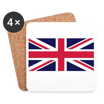 UNION JACK - Untersetzer (4er-Set) - Weiß - Vorne