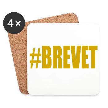 FERRY. BACCALAUREAT. PATENT. DNB. EXAMINATION. WELL DONE - Coasters (set of 4) - white - Front