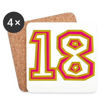 18 - Coasters (set of 4) - white - Front