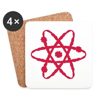 Wissenschaftliches Symbol - Untersetzer (4er-Set) - Weiß - Vorne