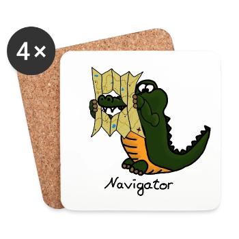 Navigator - Coasters (set of 4) - white - Front