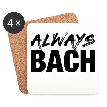 T-shirt de Johann Sebastian Bach - Dessous de verre (lot de 4) - blanc - Devant