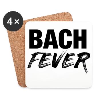 T-shirt de Johann Sebastian Bach - Dessous de verre (lot de 4) - blanc - Devant